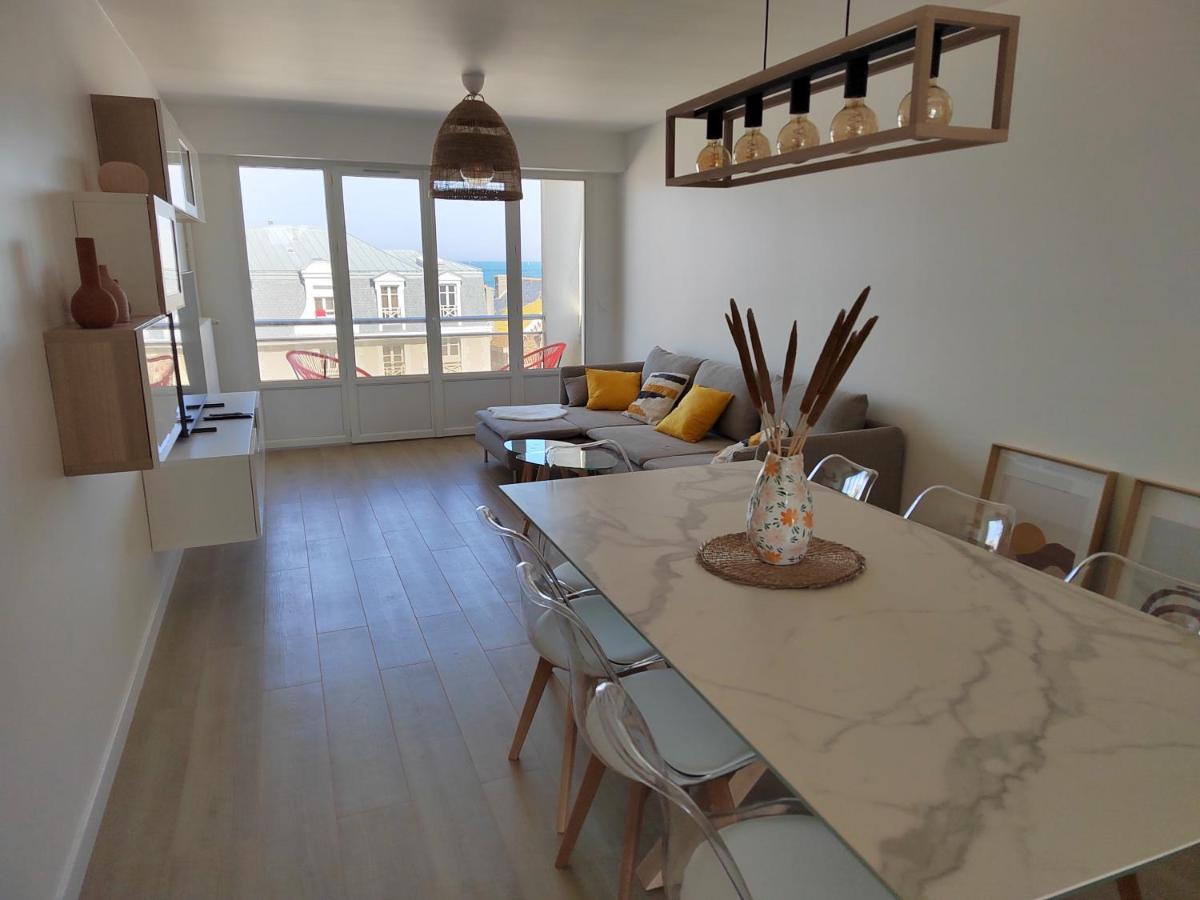 Ker Romain - Sea View - 3 Bedrooms Appt Saint-Malo Bagian luar foto